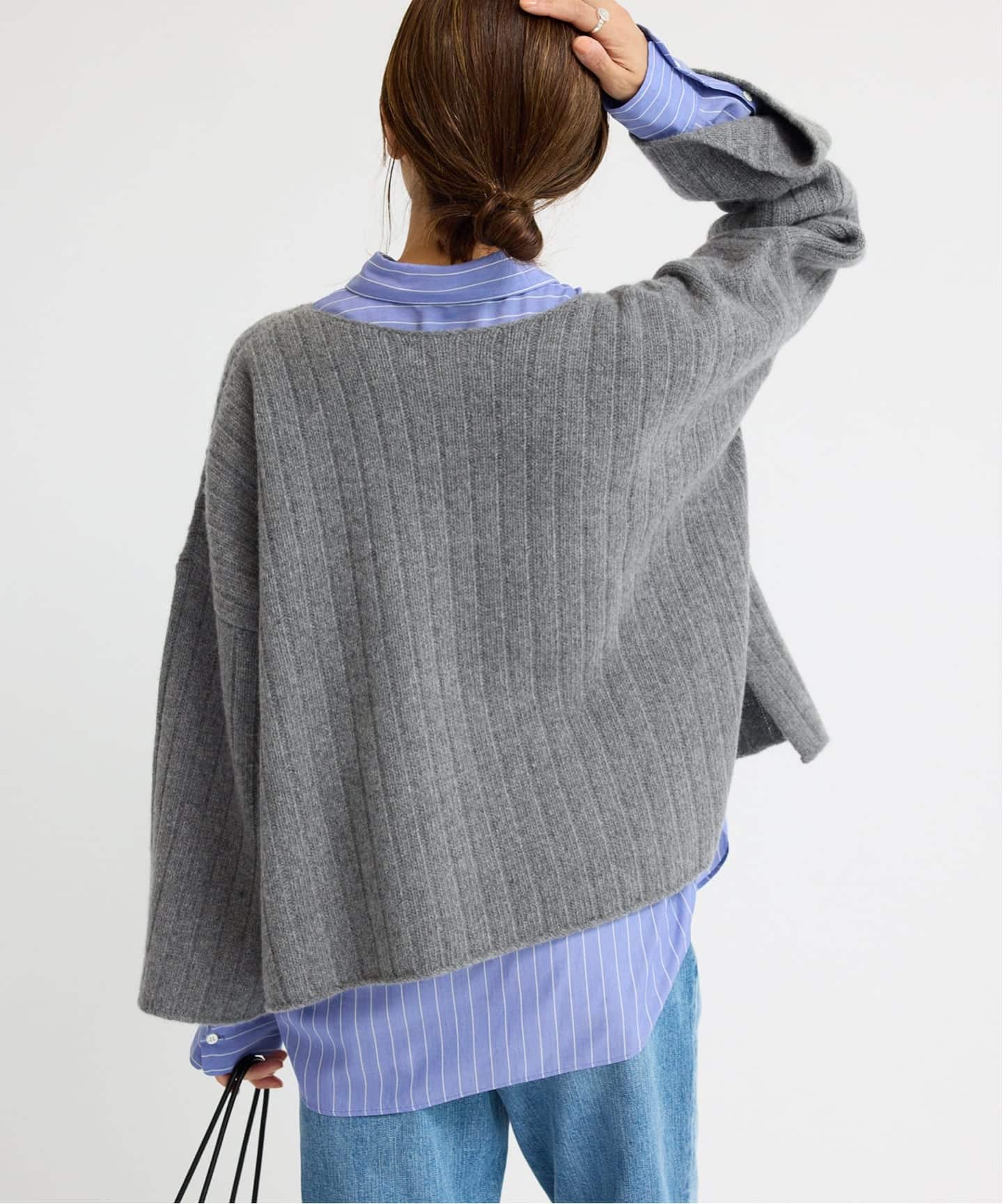 予約》ワイドリブボートプルオーバー（ニット／セーター）｜IENA