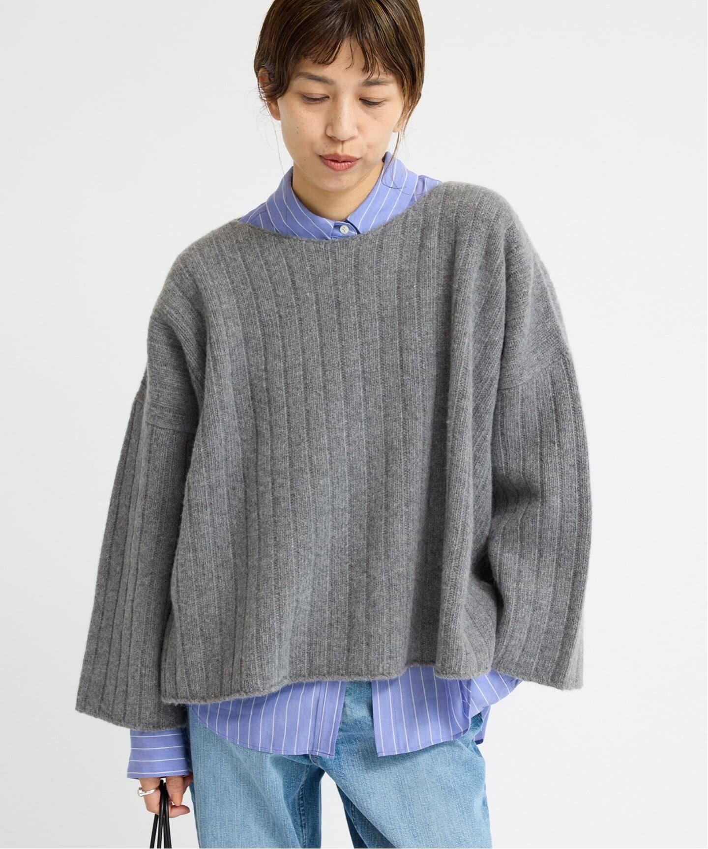 ワイドリブボートプルオーバー（ニット／セーター）｜IENA（イエナ）の