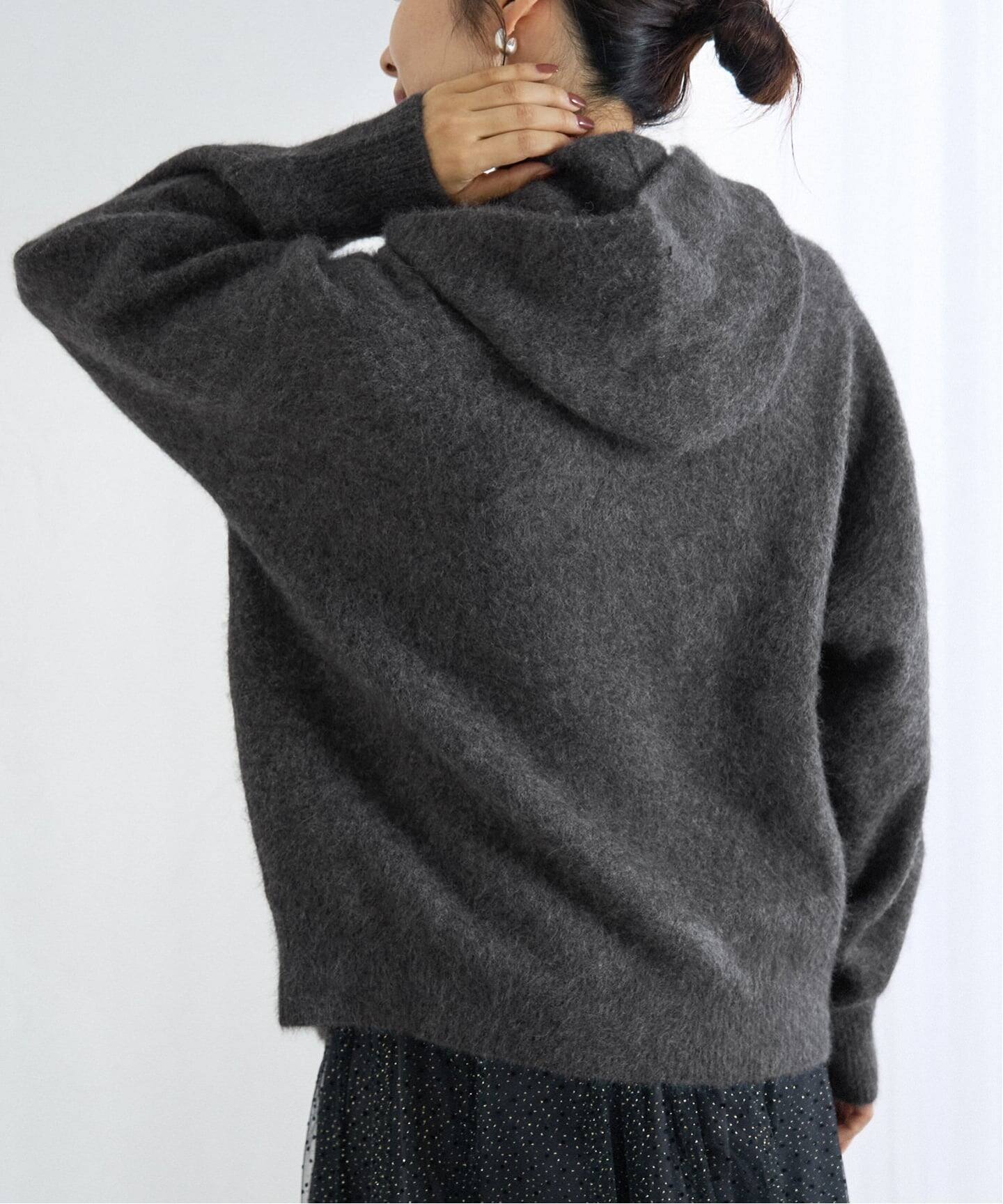 ジップアップフーディー（ニット／セーター）｜IENA（イエナ）の通販