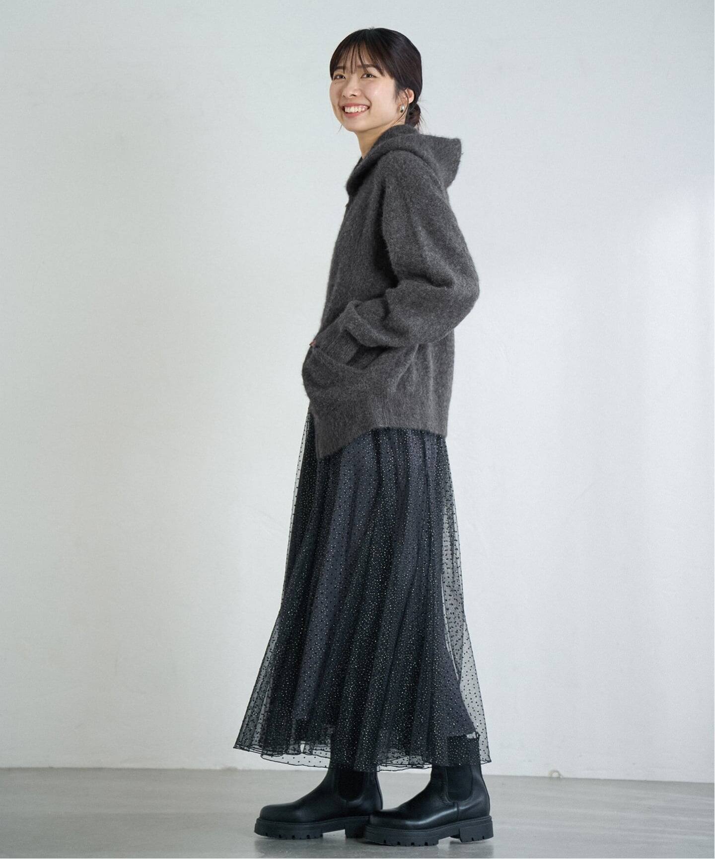 ジップアップフーディー（ニット／セーター）｜IENA（イエナ）の通販