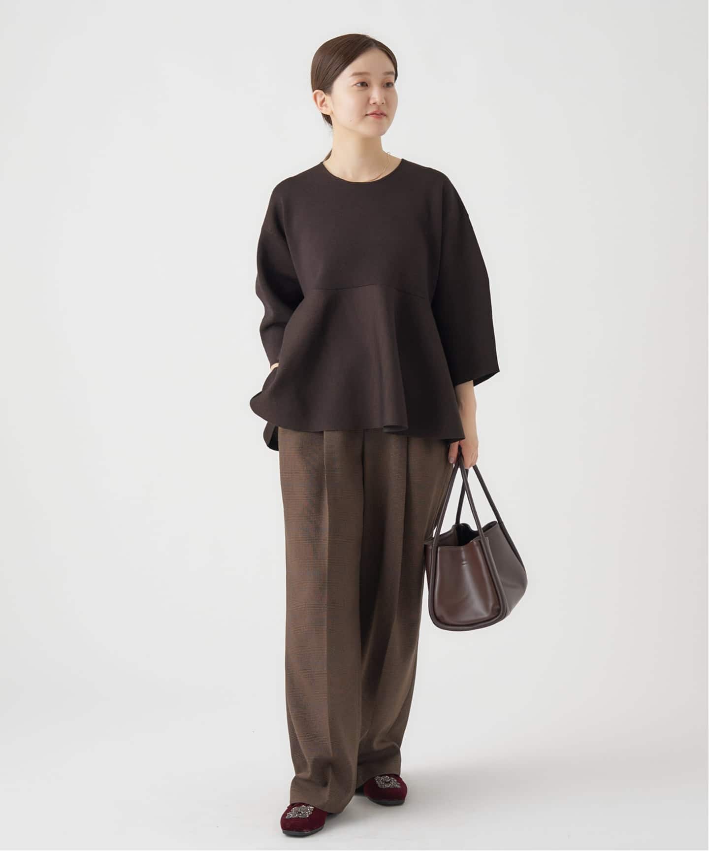 スムースペプラムプルオーバー（ニット／セーター）｜IENA（イエナ）の