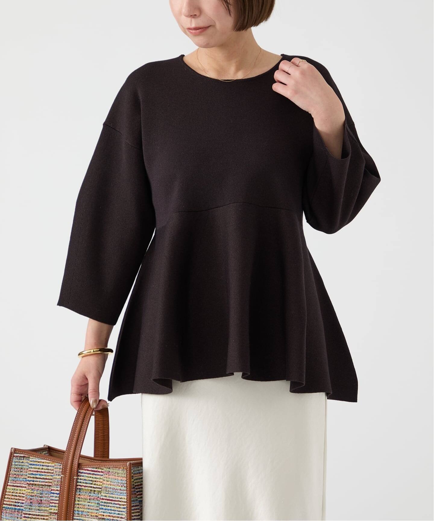 スムースペプラムプルオーバー（ニット／セーター）｜IENA（イエナ）の