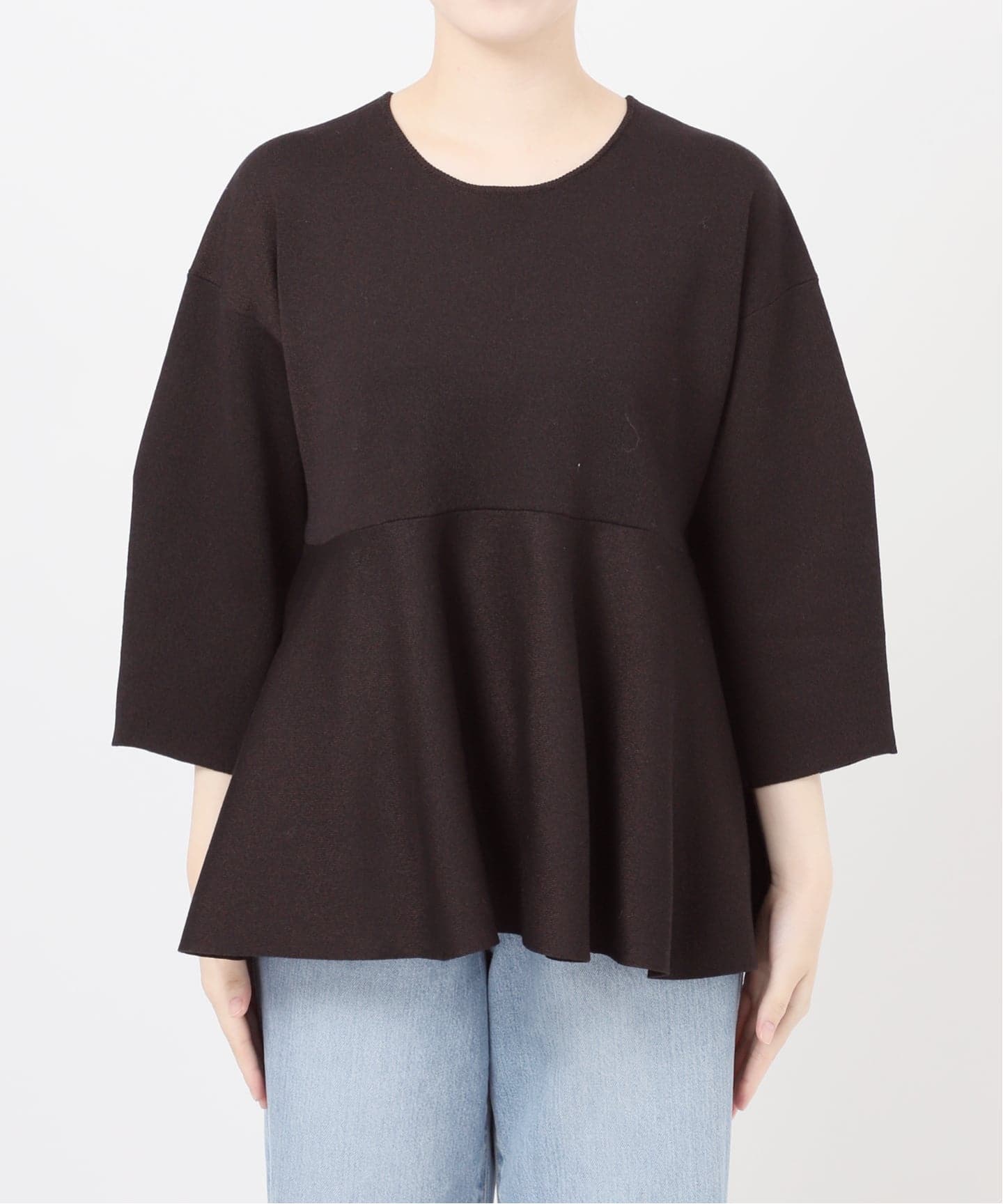 スムースペプラムプルオーバー（ニット／セーター）｜IENA（イエナ）の