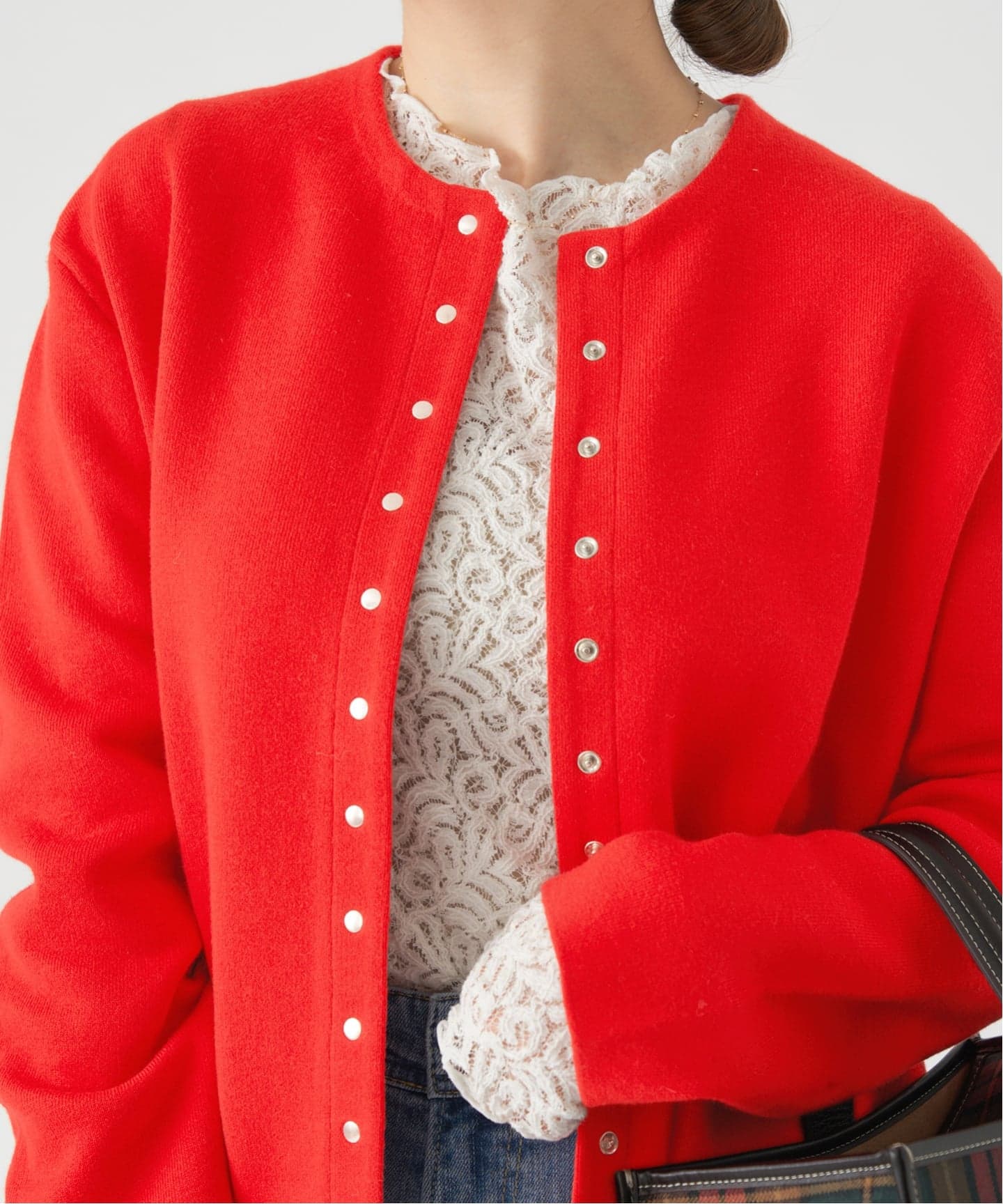 追加》ダブルフェイススナップカーディガン（カーディガン）｜IENA