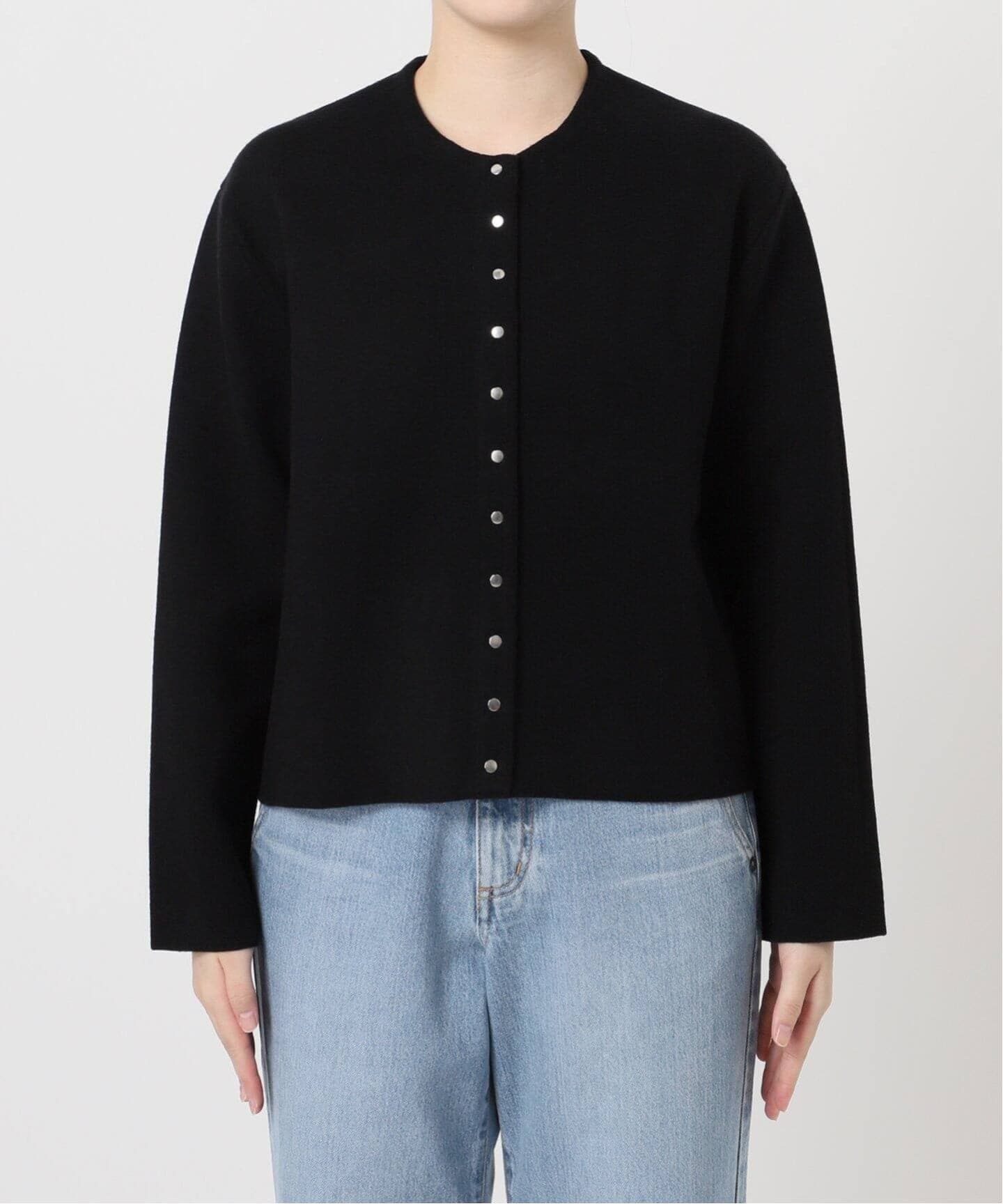追加2》ダブルフェイススナップカーディガン（カーディガン）｜IENA