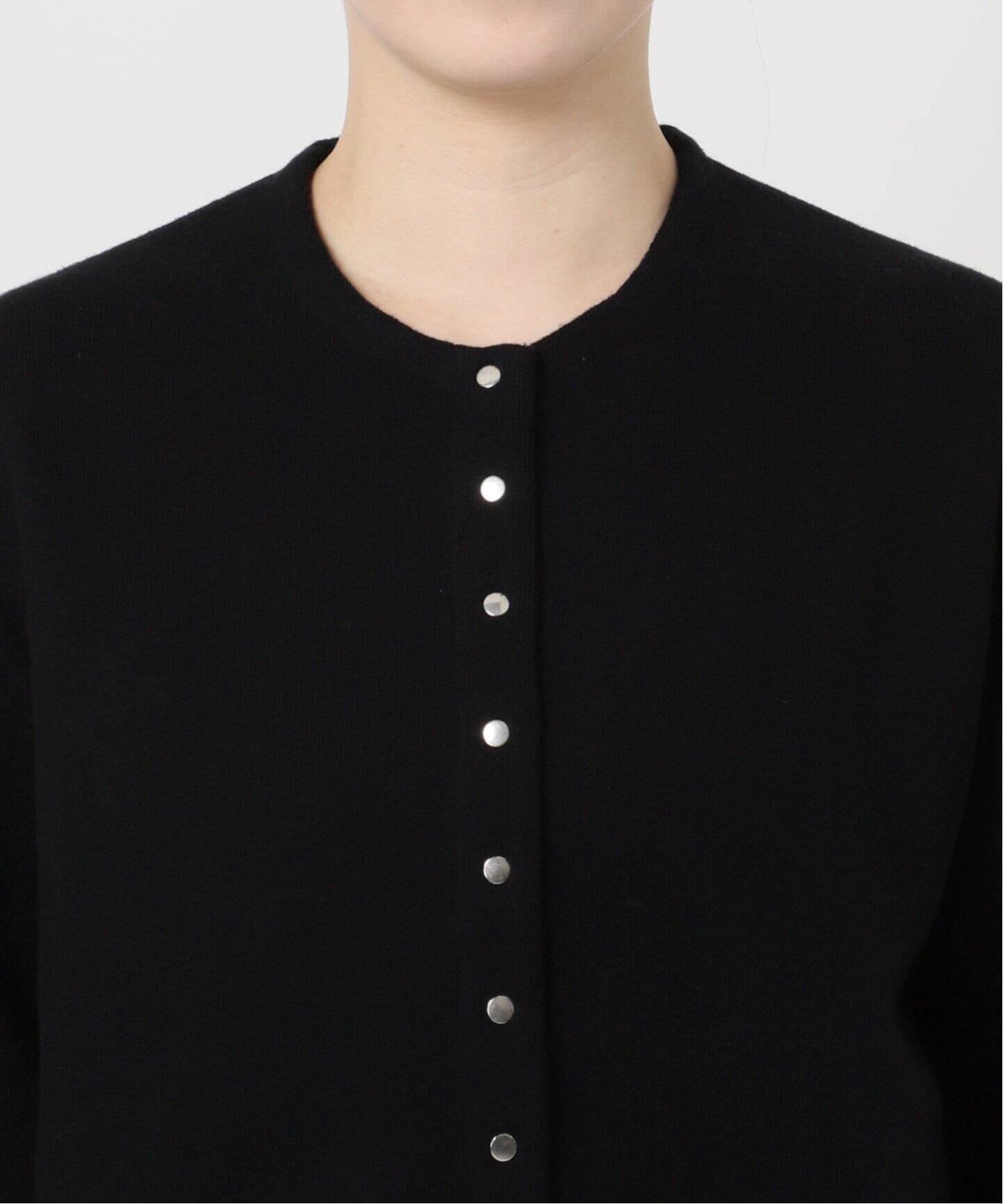 新品未使用 IENA ダブルフェイススナップカーディガン ブラック 追加2》ダブルフェイススナップカーディガン（カーディガン）｜IENA