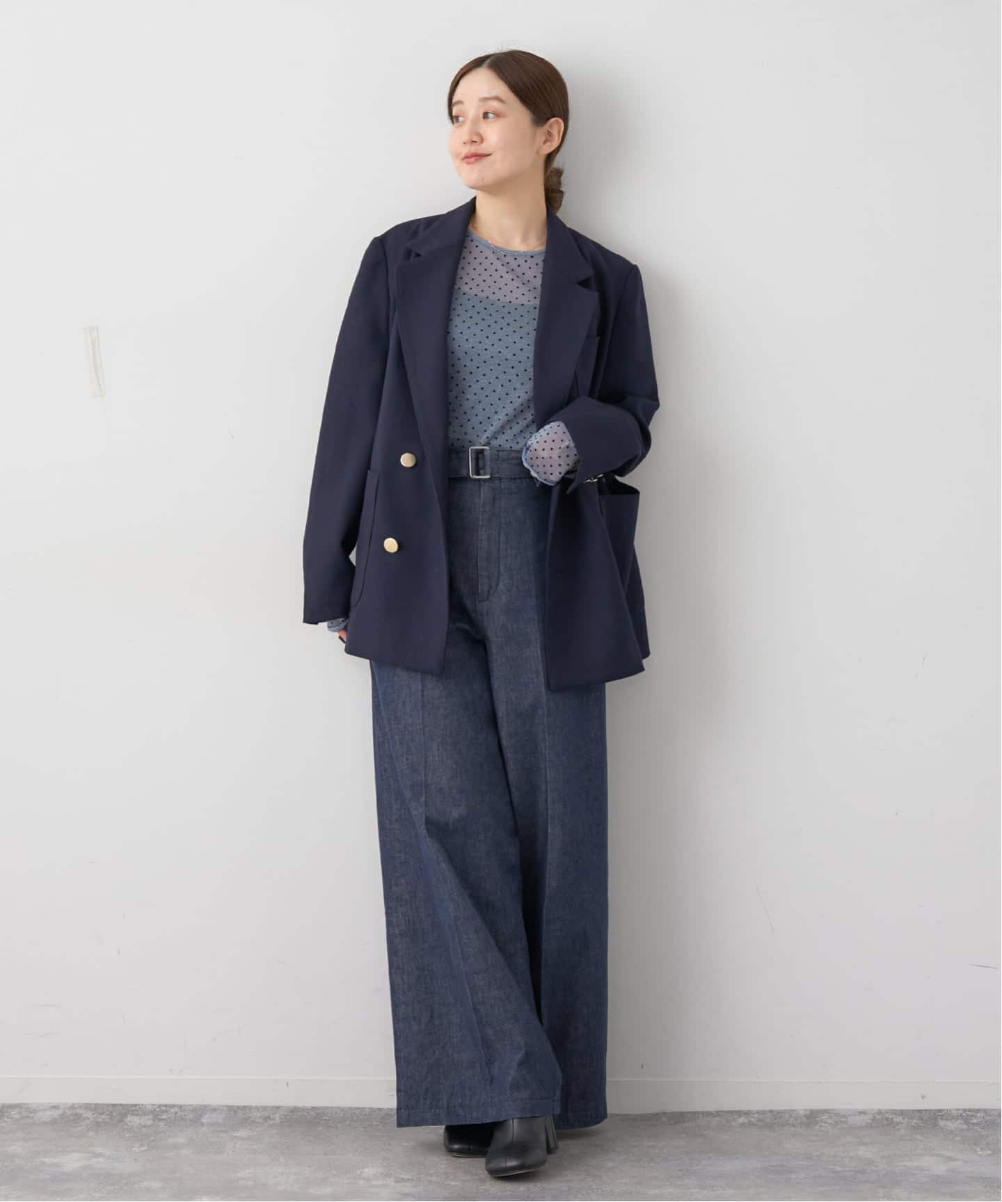 追加3》フロッキードット シアー プルオーバー（ニット／セーター