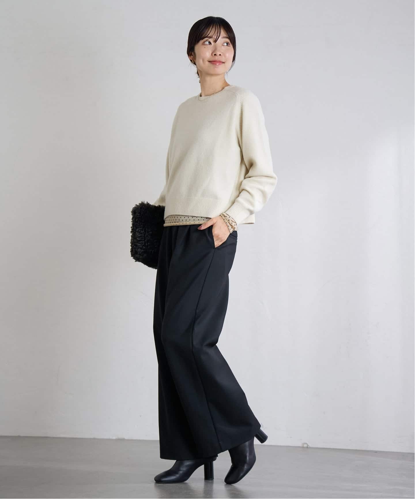 追加3》フロッキードット シアー プルオーバー（ニット／セーター