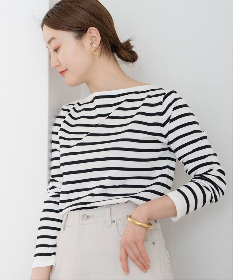 SEATTLE度詰めボーダーボートネックニット（ニット／セーター）｜IENA  