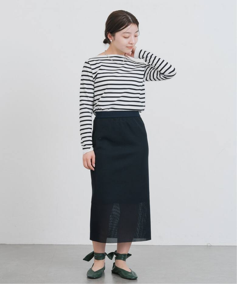 SEATTLE度詰めボーダーボートネックニット（ニット／セーター）｜IENA  