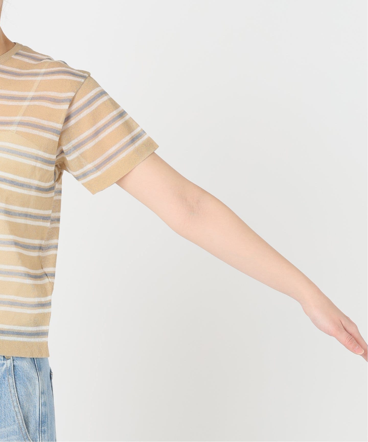 マルチボーダーTシャツニット（ニット／セーター）｜IENA（イエナ）の
