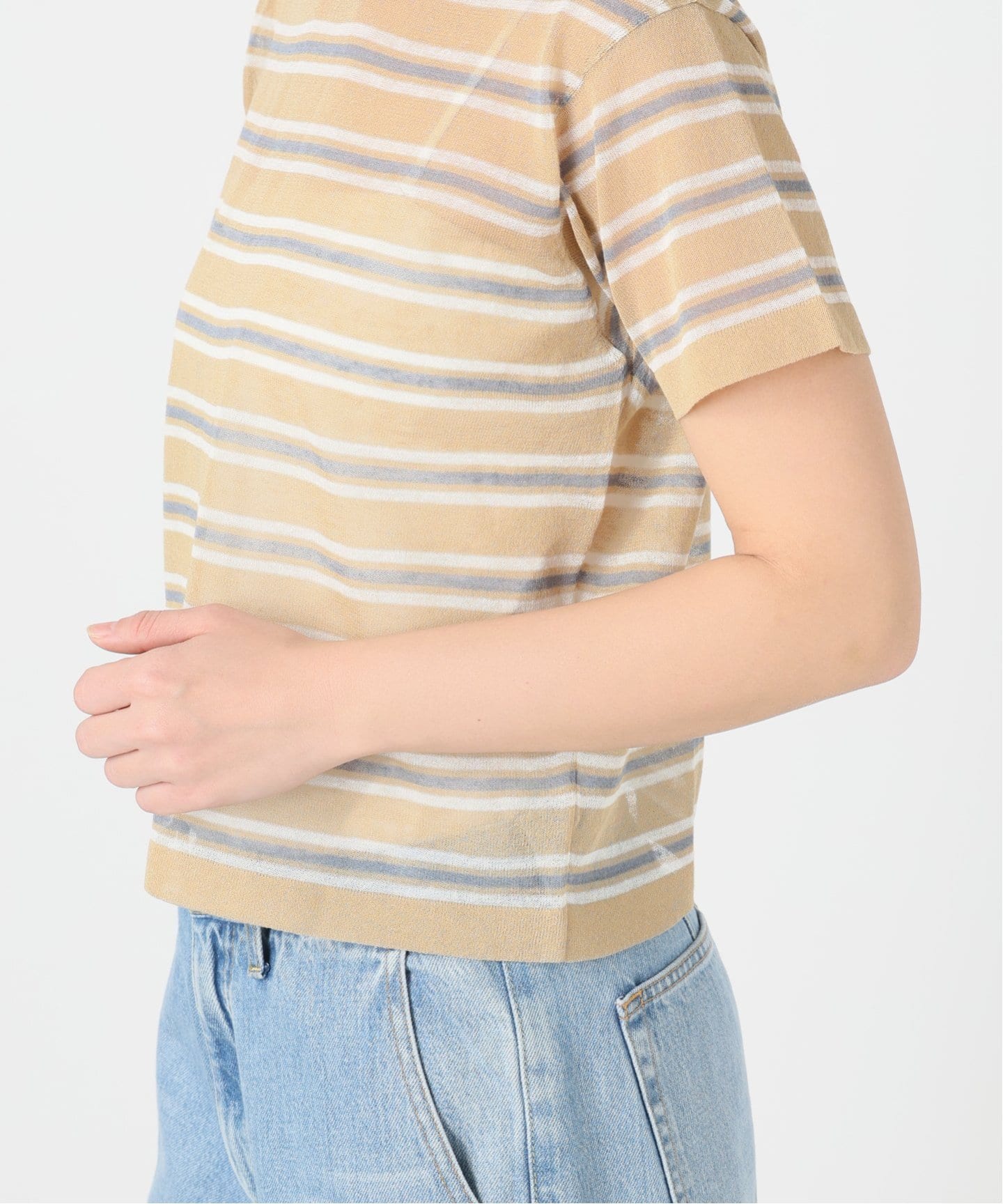マルチボーダーTシャツニット（ニット／セーター）｜IENA（イエナ）の