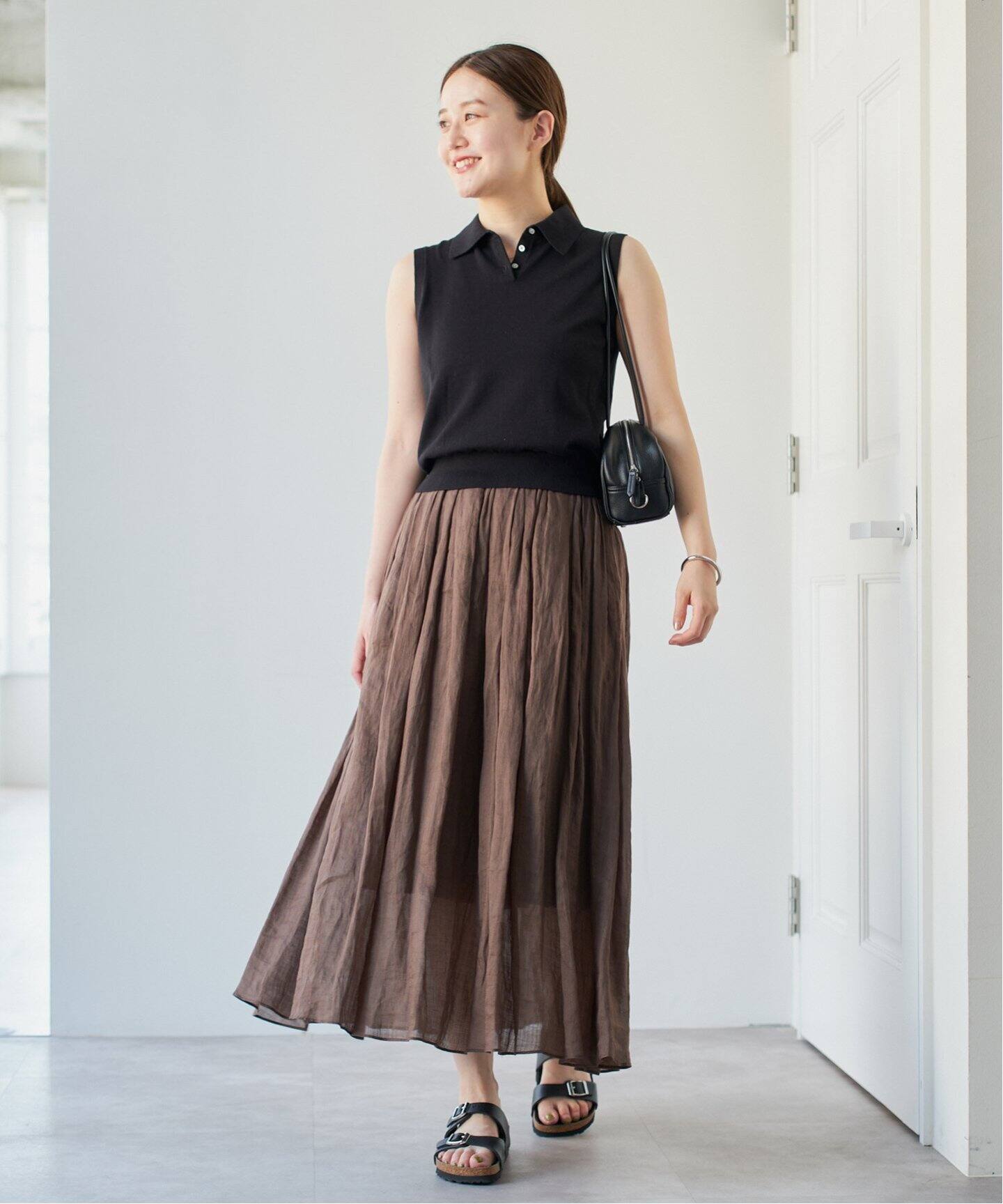 ニット セーター Maison IENA コットンシルクノースリーブ レディース IENA ニット セーター Maison コットンシルクノースリーブ