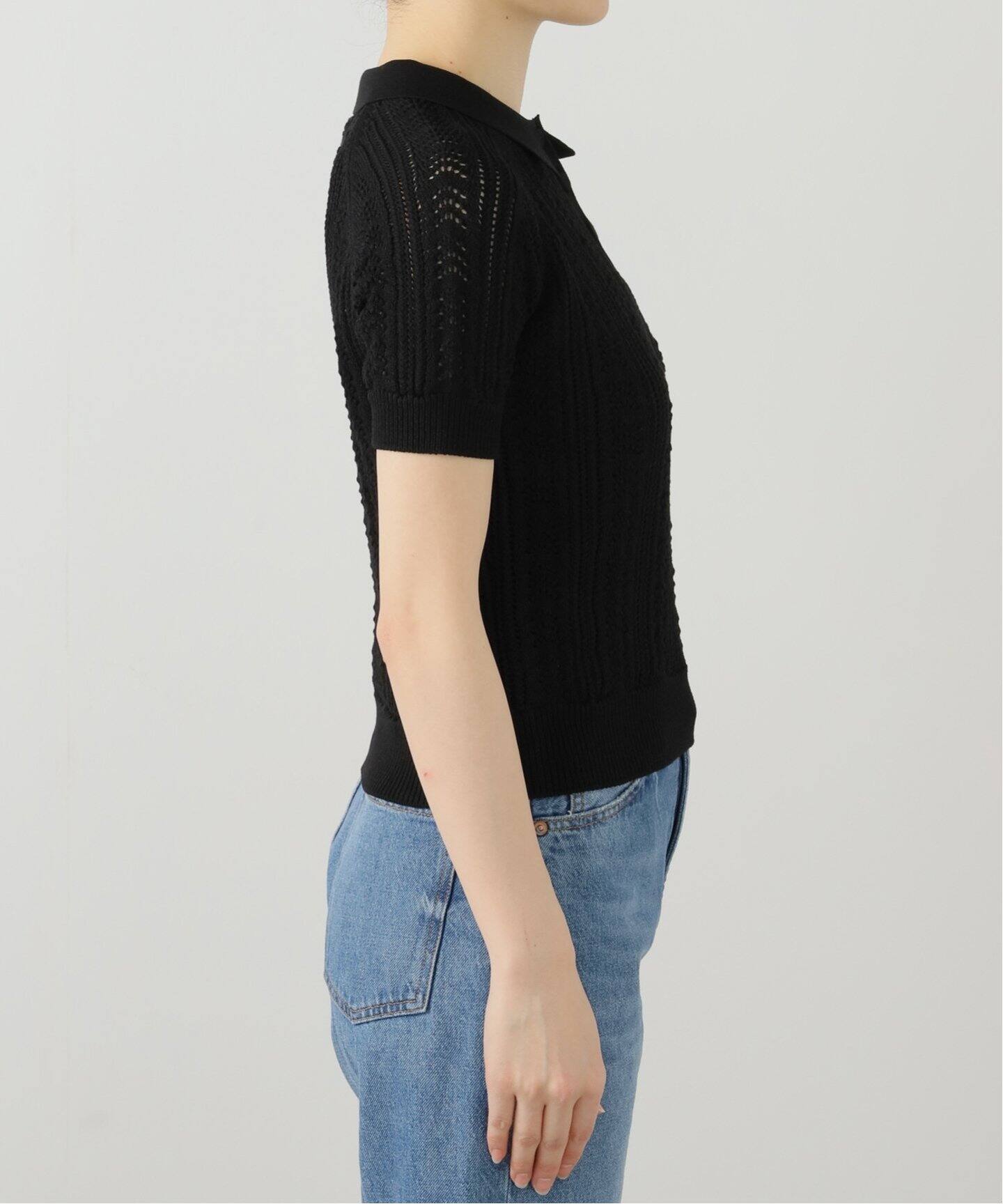 IENA｜スカシフラットカラーニット | Rakuten Fashion(楽天