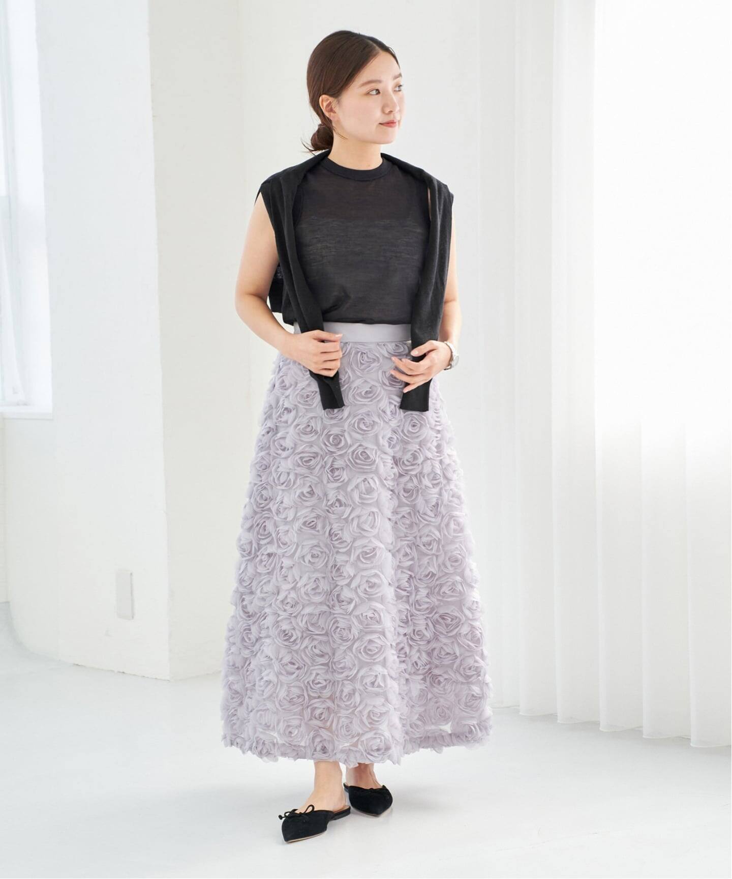 IENA クルーネックカーディガンシルバー IENA クルーネックカーディガンシルバー