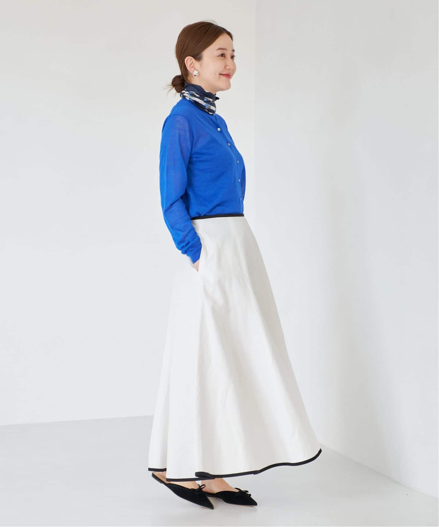 イエナ　ラミークルーネックカーディガン　ナチュラル ラミークルーネックカーディガン（カーディガン）｜IENA（イエナ）の