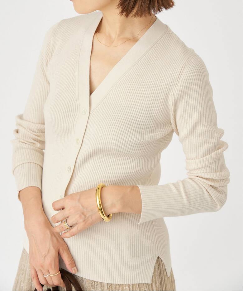 リブVネックカーディガン（カーディガン）｜IENA（イエナ）の通販  