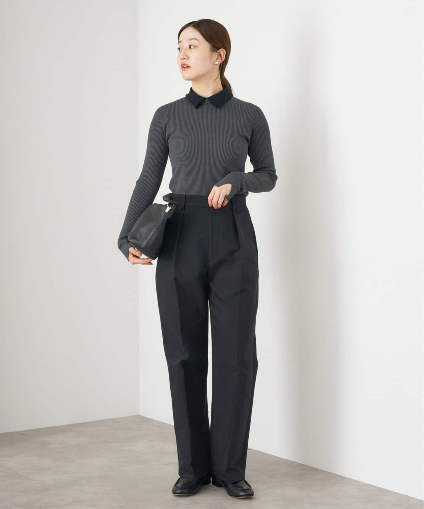 体型カバー効果❣️値下げしましたポールスミス ニットバイカラー リバーシブルコート 純正紙袋付属】ポールスミス Paul Smith マフラー スカーフ PS