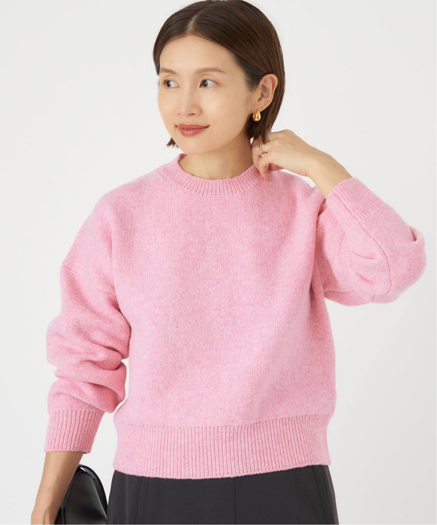 イタリアンラムクループルオーバー（ニット／セーター）｜IENA（イエナ