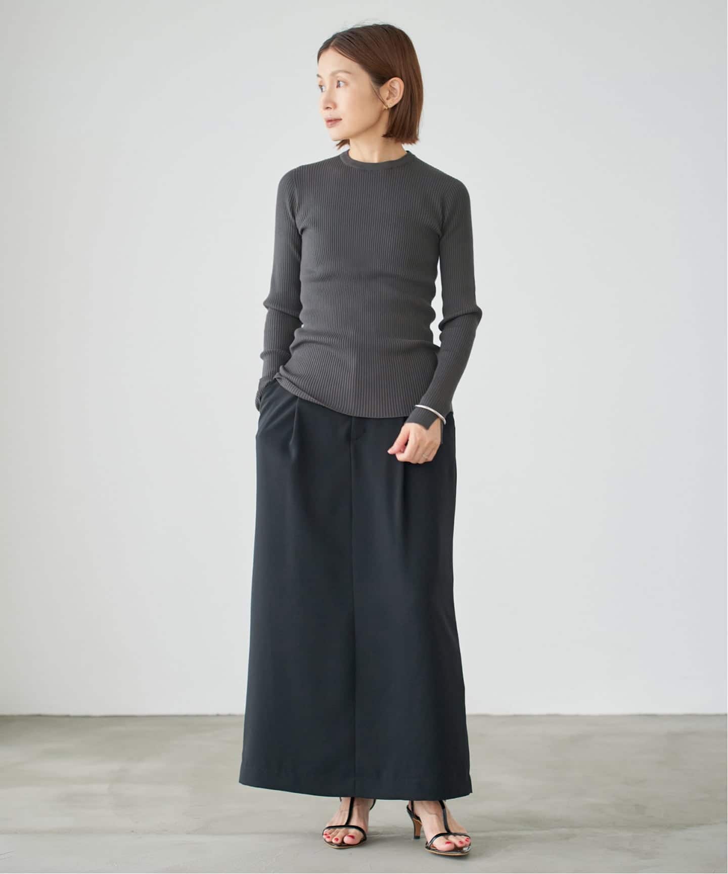 レース襟 RIBホールガーメントプルオーバー（ニット／セーター）｜IENA