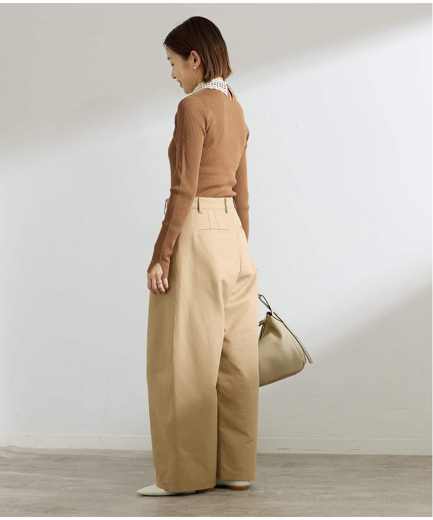 追加予約》レース襟 RIBホールガーメントプルオーバー（ニット