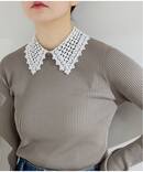 《追加》レース襟 RIBホールガーメントプルオーバー