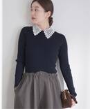 《追加》レース襟 RIBホールガーメントプルオーバー