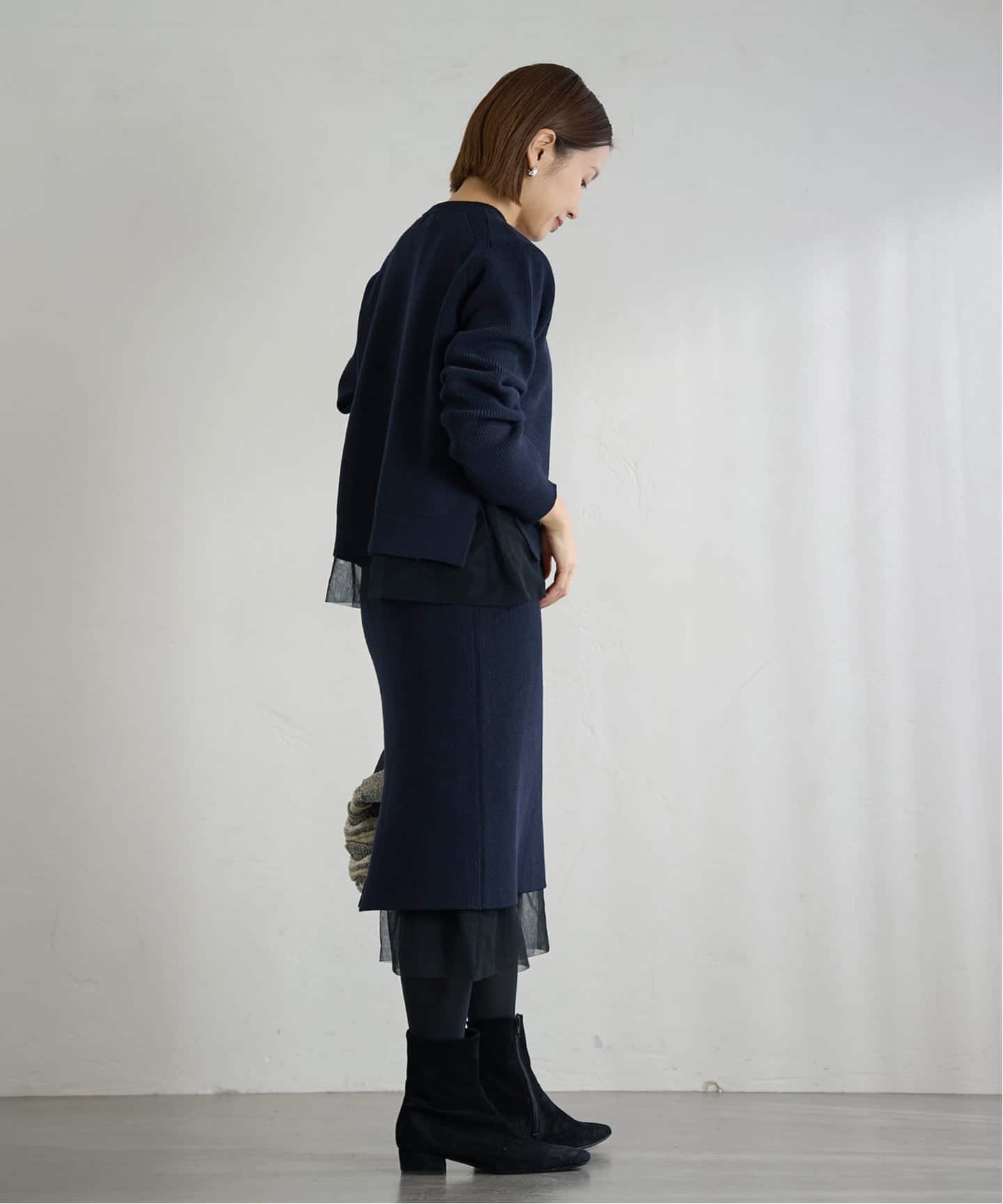 チュールハーフリブプルオーバー（ニット／セーター）｜IENA（イエナ