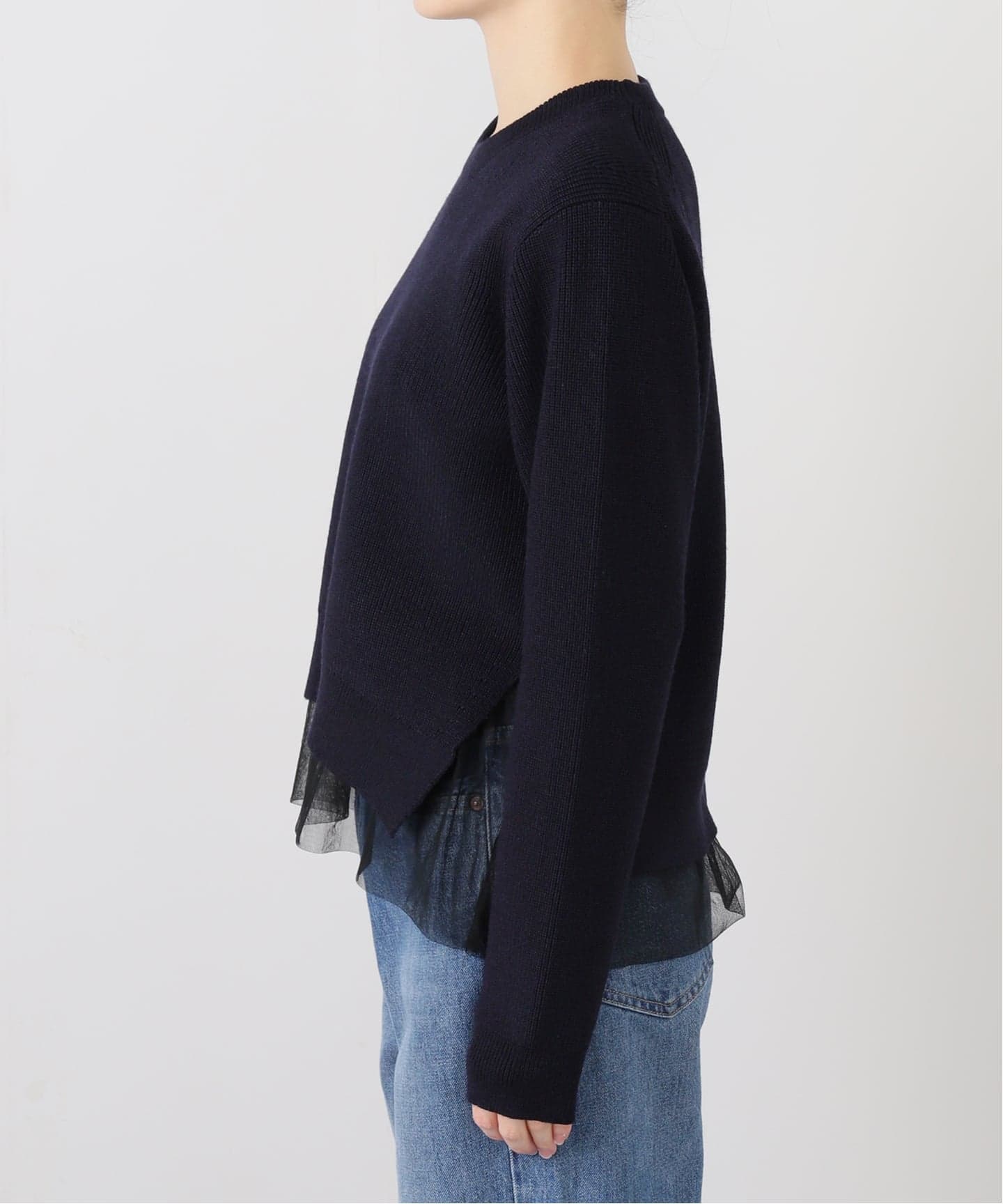 チュールハーフリブプルオーバー（ニット／セーター）｜IENA（イエナ