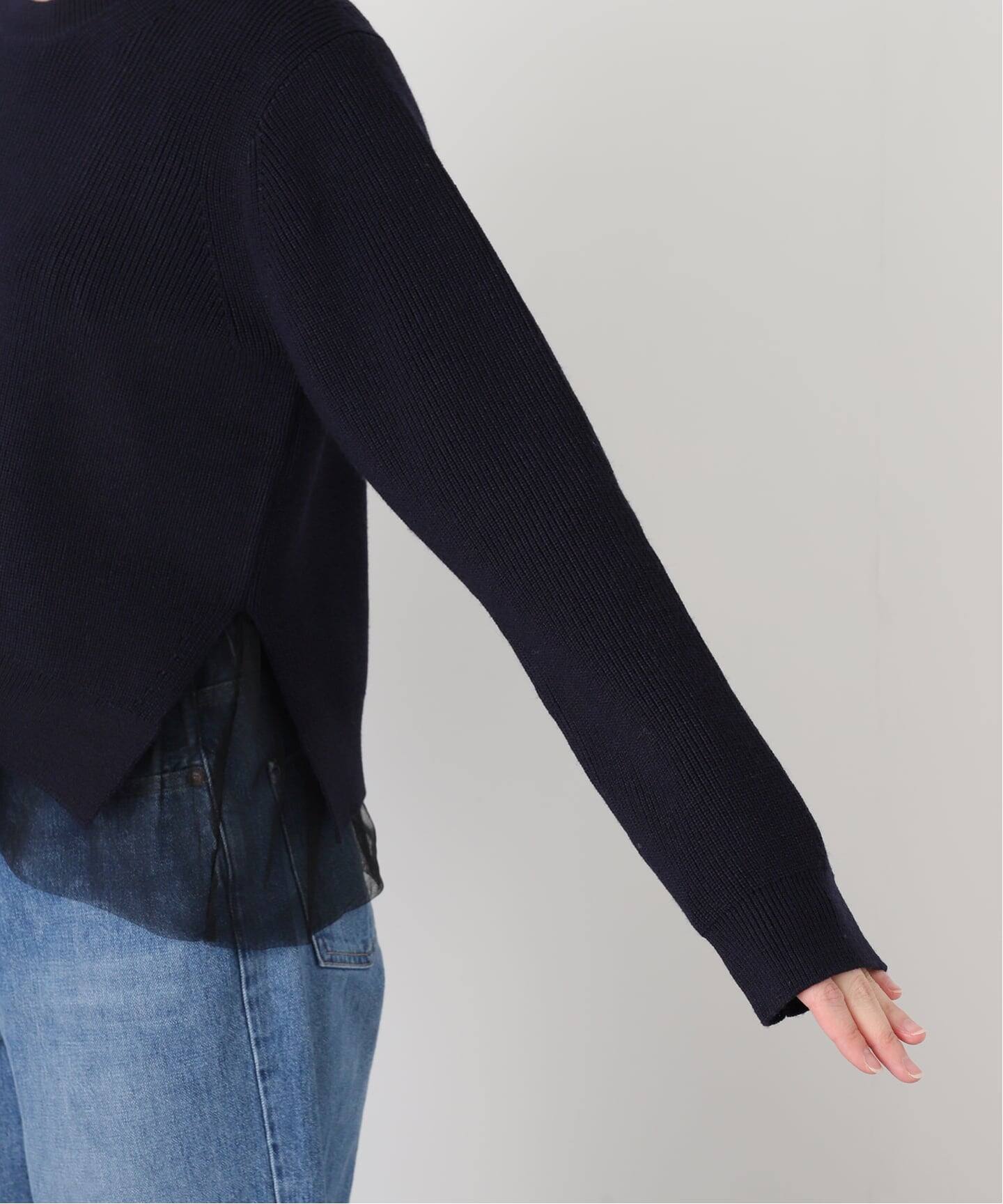 チュールハーフリブプルオーバー（ニット／セーター）｜IENA（イエナ