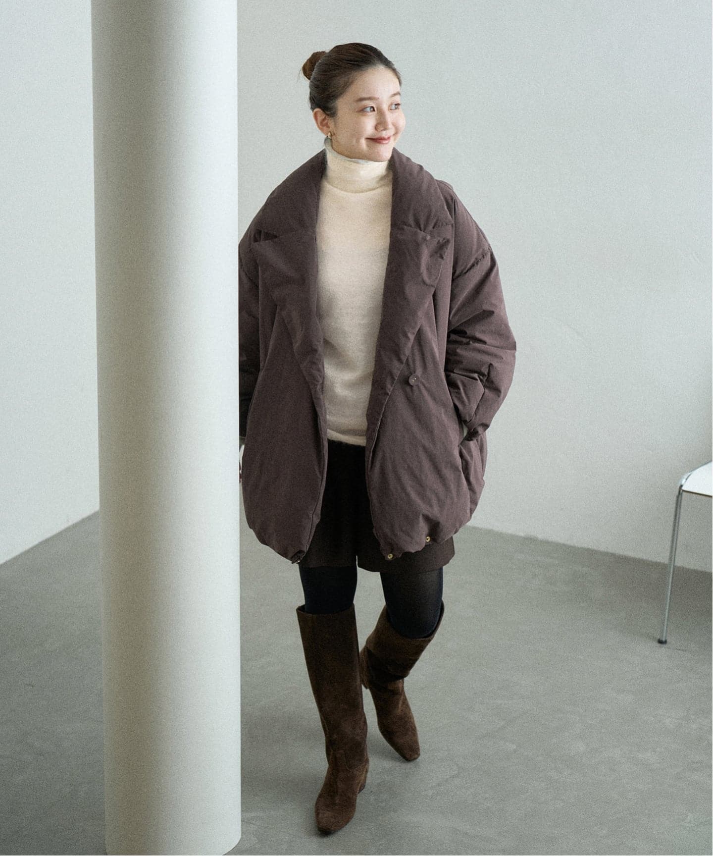 IENA SUPER Kid MIX モヘアシアープルオーバー　ブラック SUPER Kid MIX モヘアシアープルオーバー（ニット／セーター）｜IENA