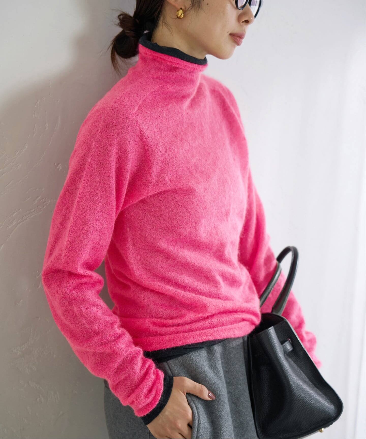 【新品タグ付き】IENA SUPER Kid MIX モヘアシアープルオーバー 追加》SUPER Kid MIX モヘアシアープルオーバー（ニット／セーター