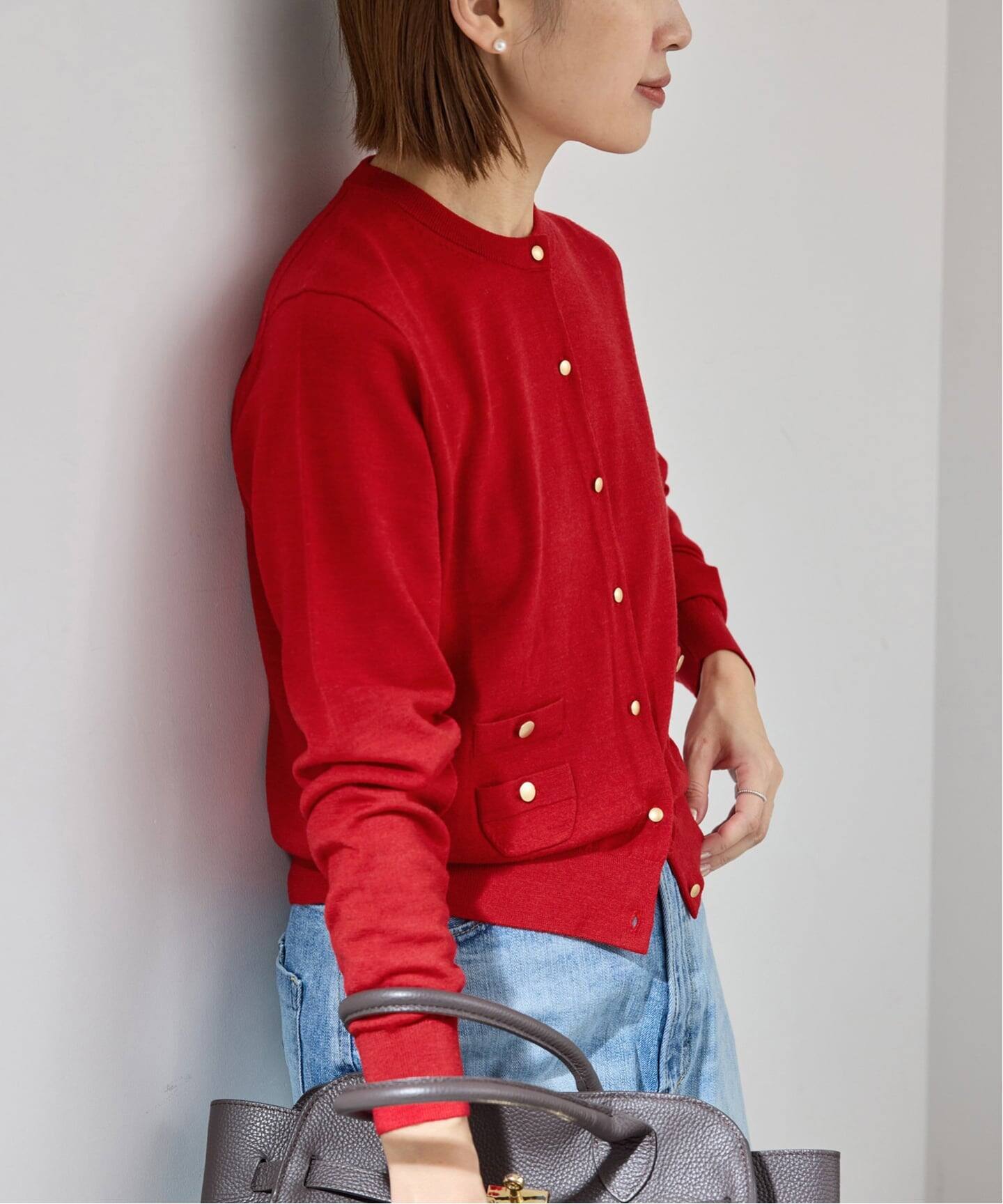 VICTORIAクルーカーディガン（カーディガン）｜IENA（イエナ）の通販