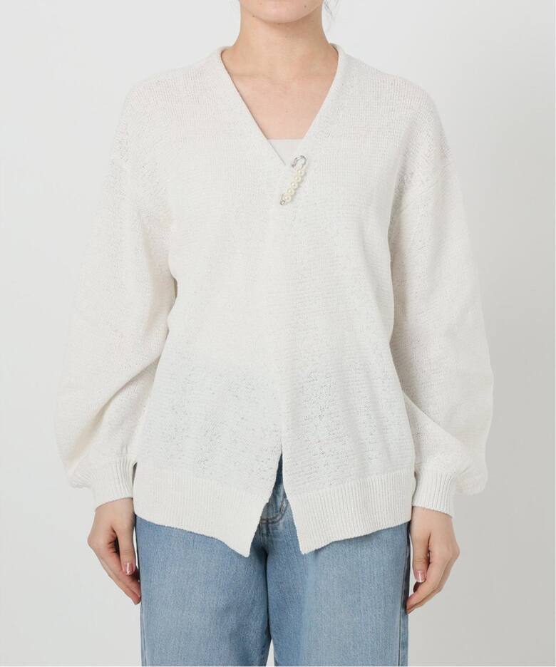 テープヤーン ピン付き カーディガン（カーディガン）｜IENA（イエナ  