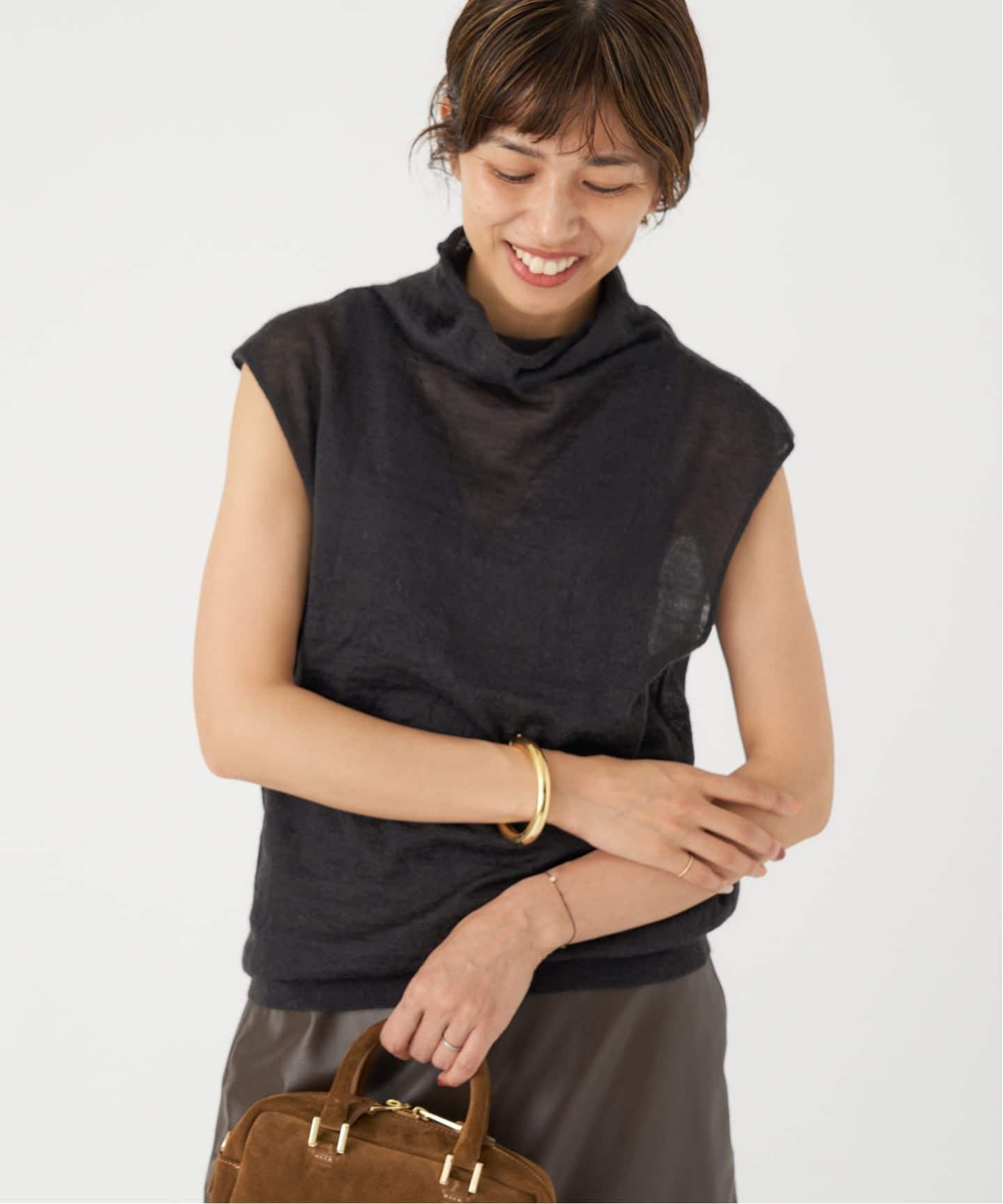 モヘヤMix シアーベスト（ニット／セーター）｜IENA（イエナ）の