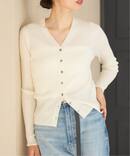 《追加》イタリア ヤーン RIB Vネックカーディガン