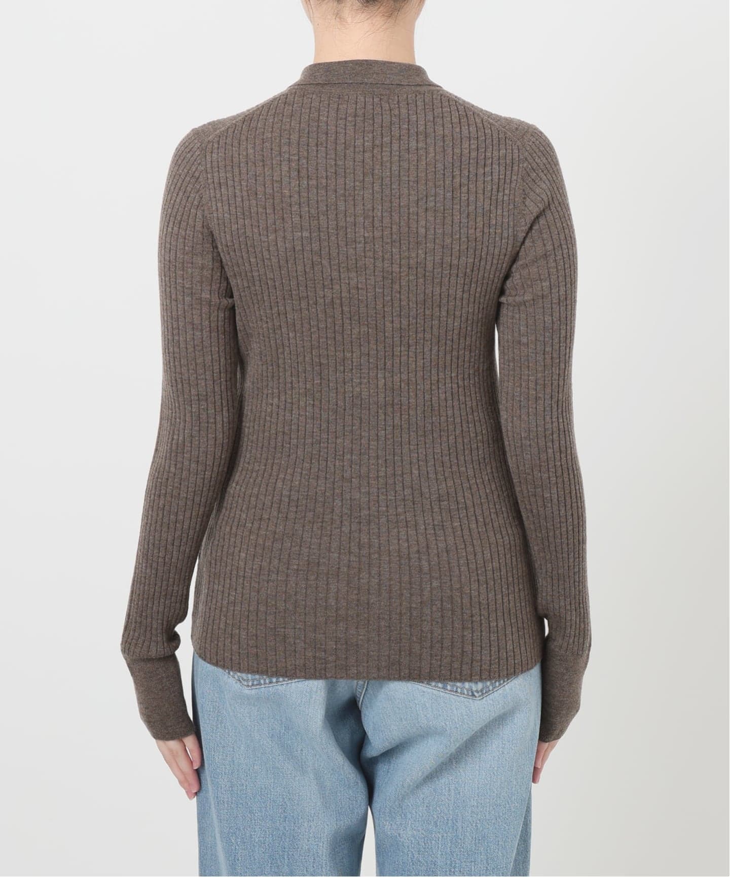 イタリア ヤーン RIB 襟プルオーバー（ニット／セーター）｜IENA