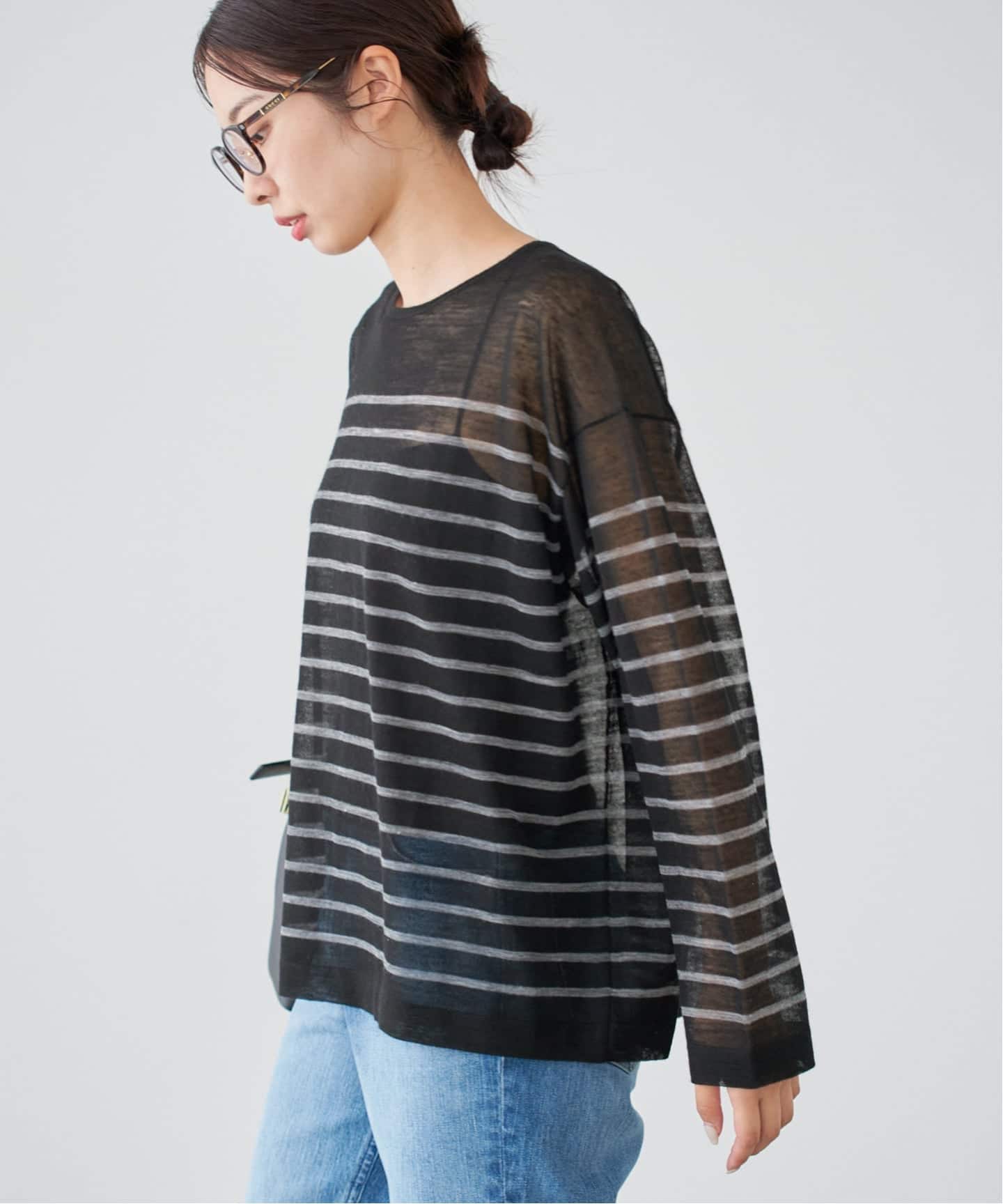 アルパカMIXシアー プルオーバー(ニット/セーター)|IENA(イエナ アルパカMIXシアー プルオーバー(ニット/セーター)|IENA(イエナ