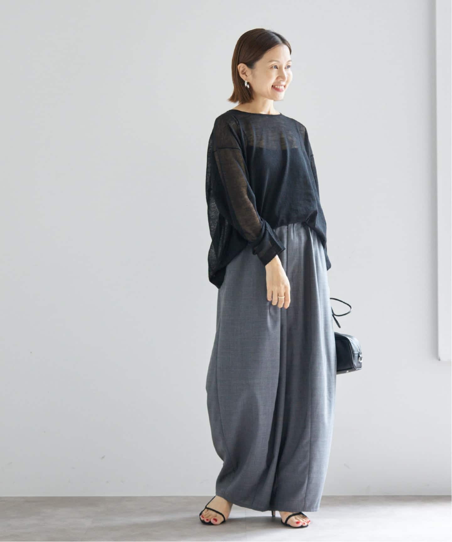 アルパカMIXシアー プルオーバー（ニット／セーター）｜IENA