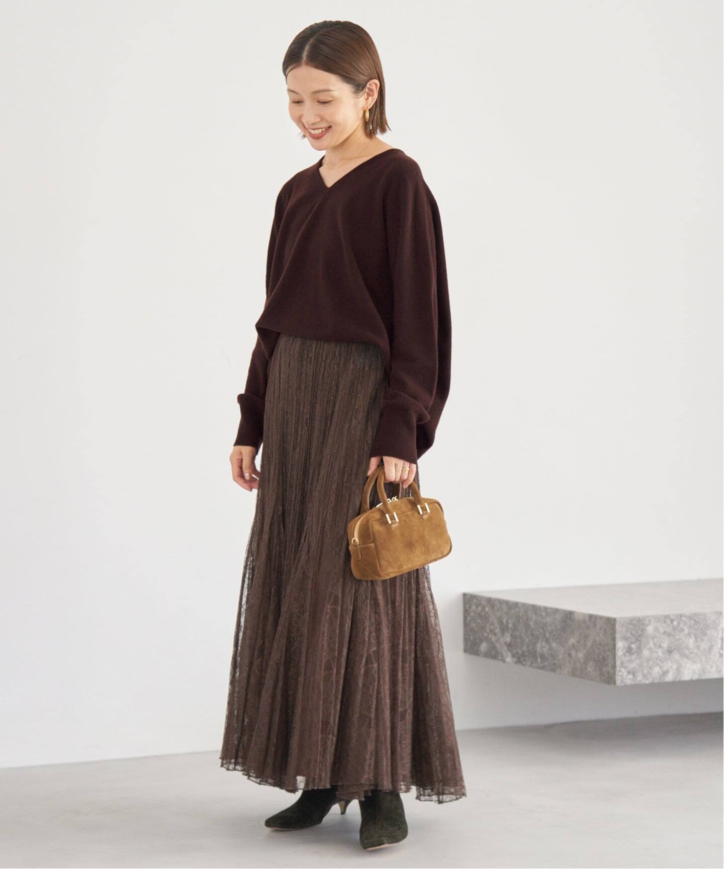 追加》Fineニュージーウール ニュアンス Vプルオーバー（ニット