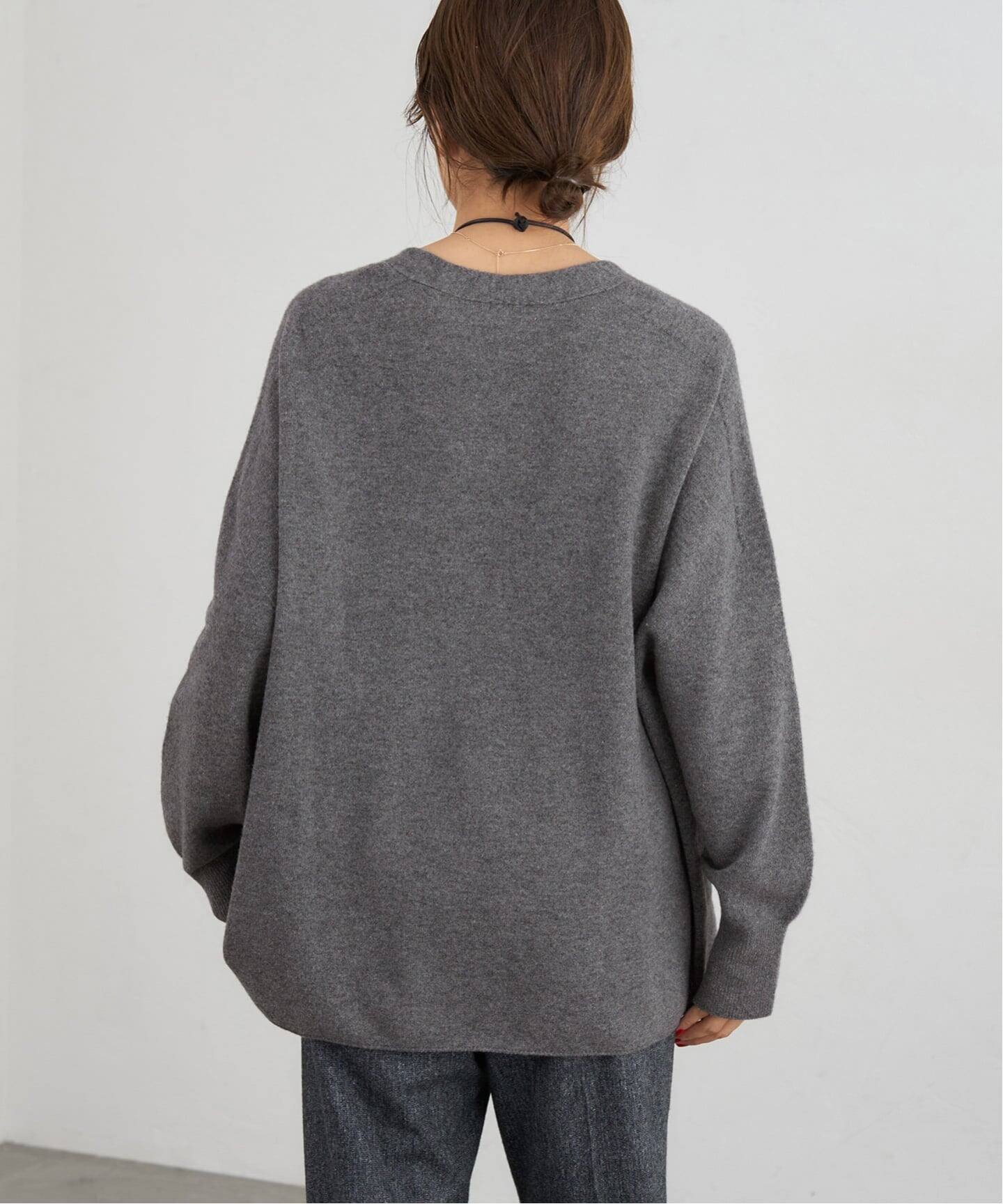 追加》Fineニュージーウール ニュアンス Vプルオーバー（ニット