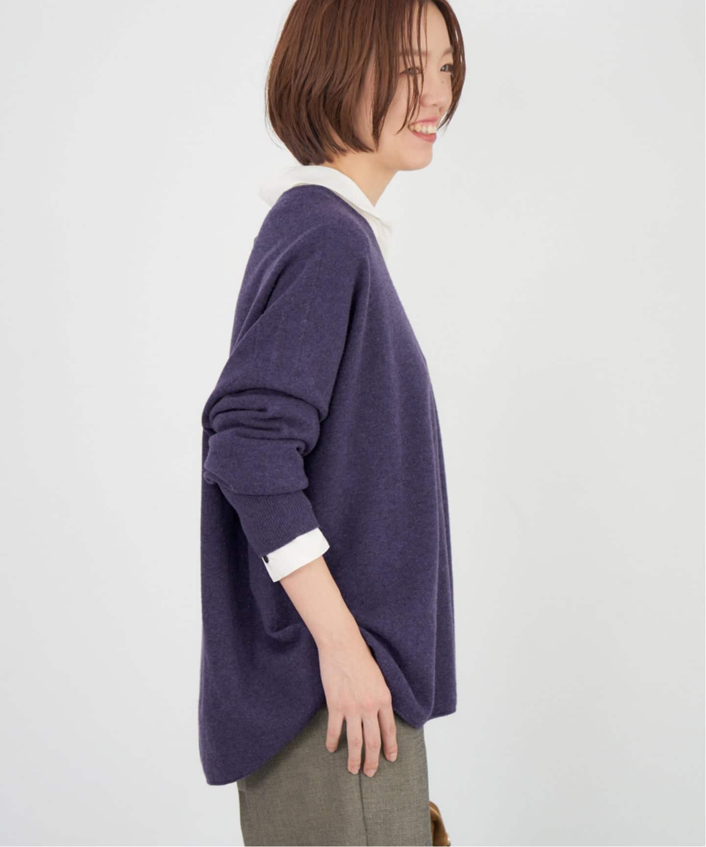 IENA Fineニュージーウール ニュアンス Vプルオーバー 追加予約》Fineニュージーウール ニュアンス Vプルオーバー