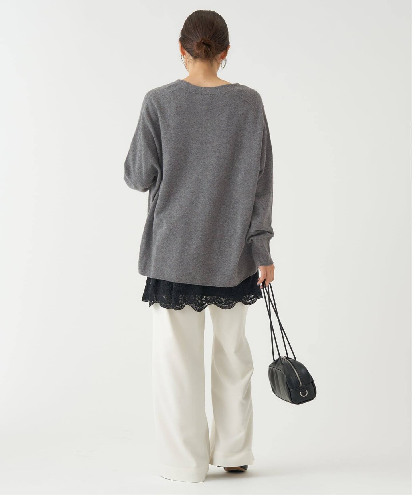 追加2》Fineニュージーウール ニュアンス Vプルオーバー（ニット