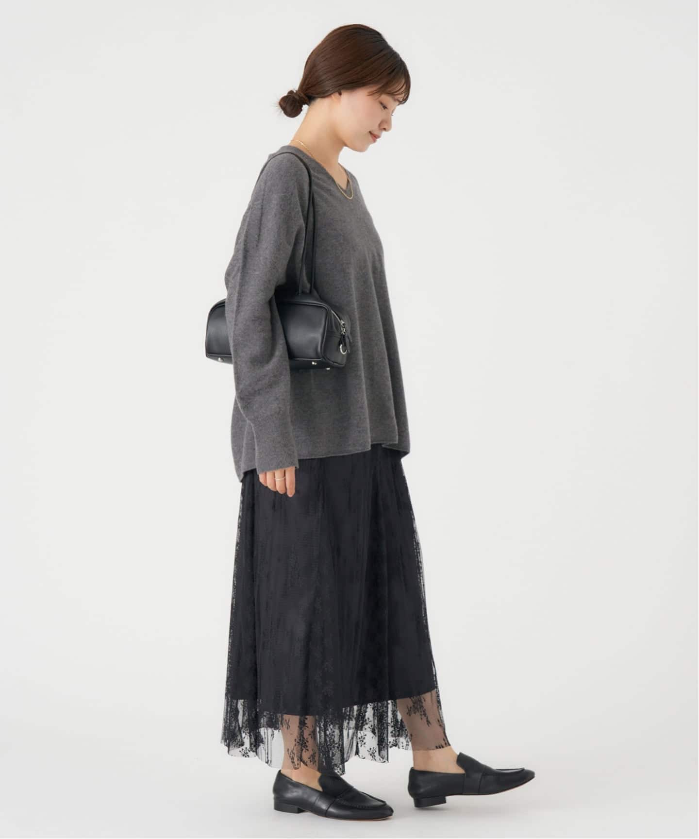 追加2》Fineニュージーウール ニュアンス Vプルオーバー（ニット