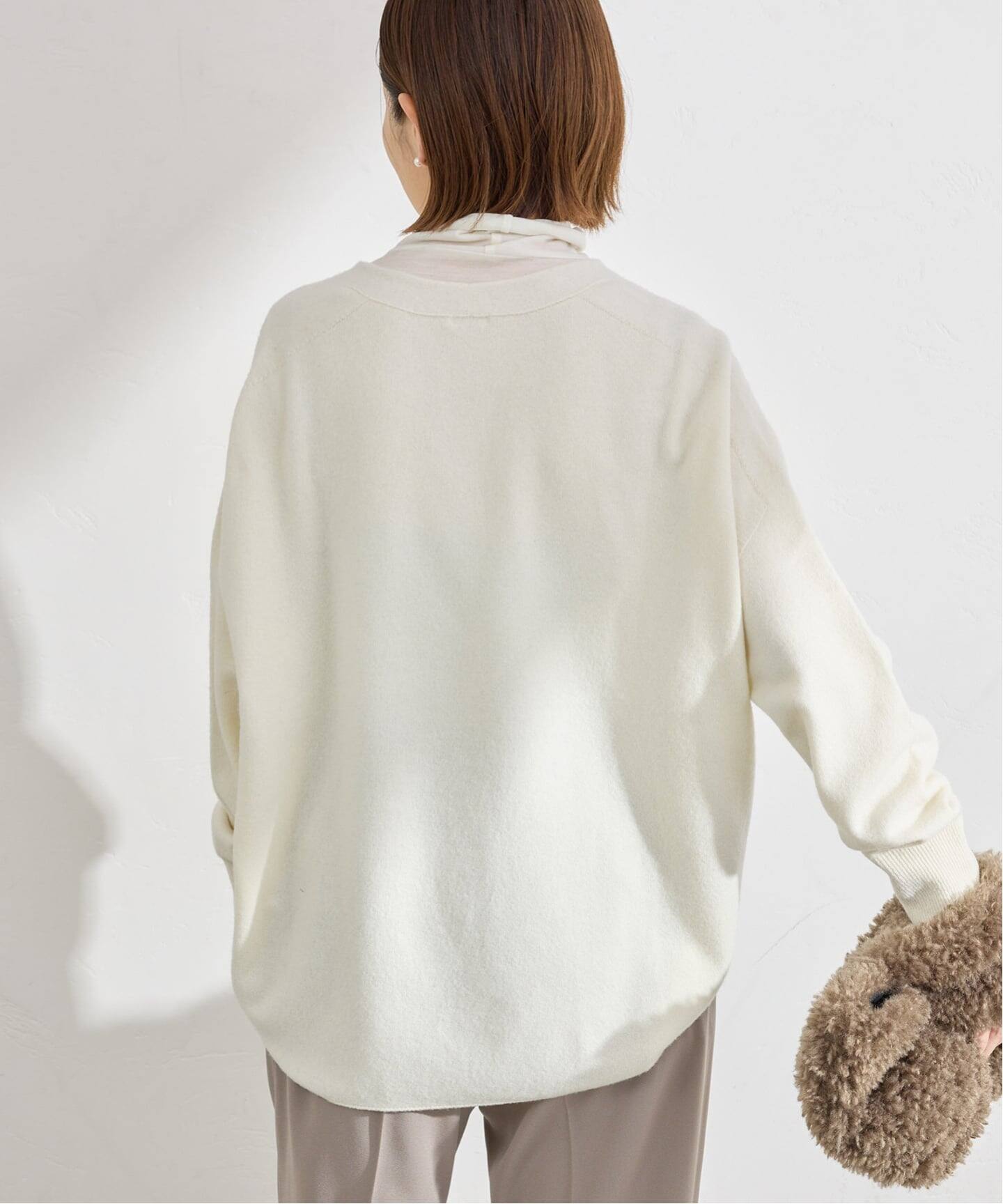 追加4》Fineニュージーウール ニュアンス Vプルオーバー（ニット