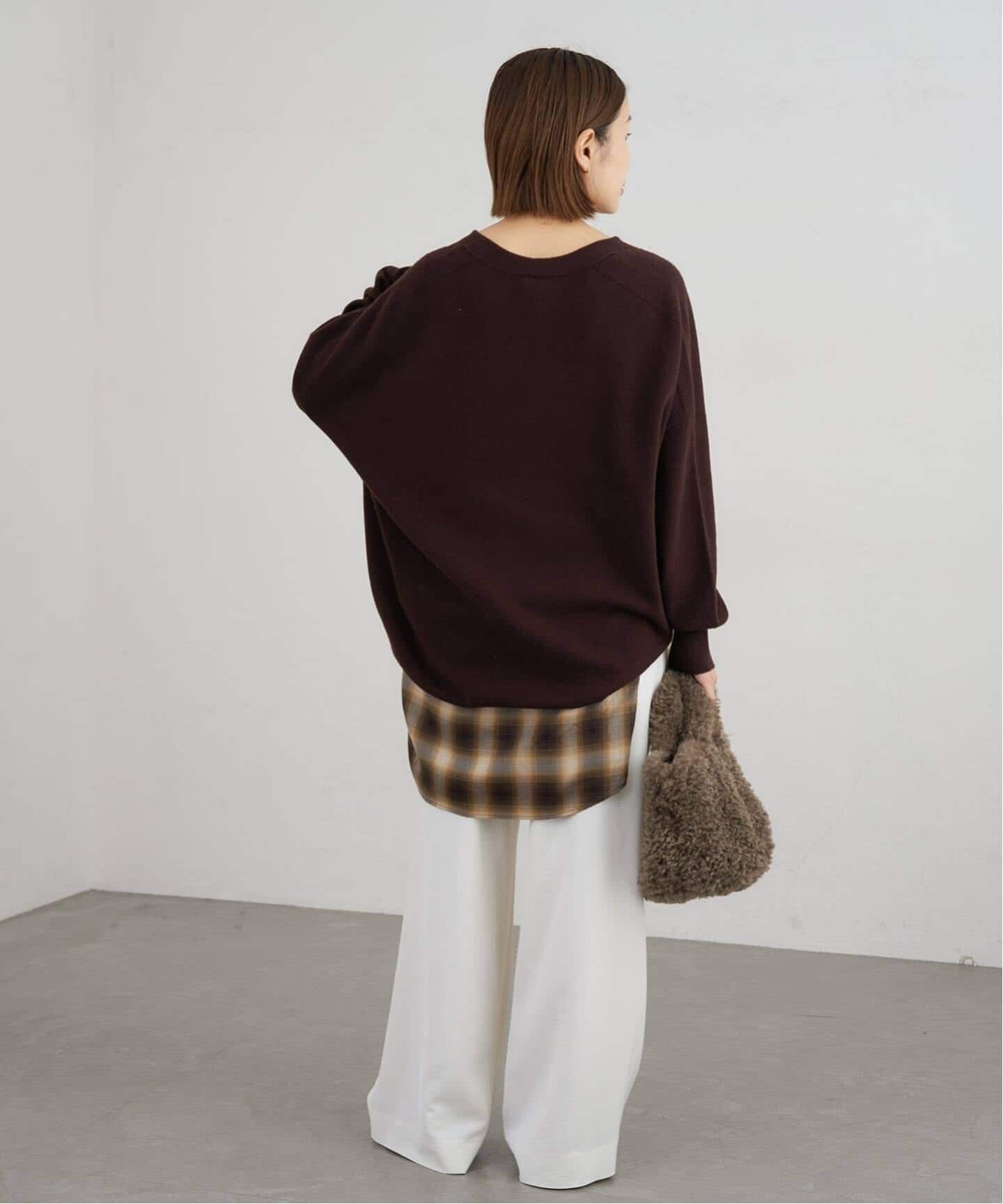 追加4》Fineニュージーウール ニュアンス Vプルオーバー（ニット