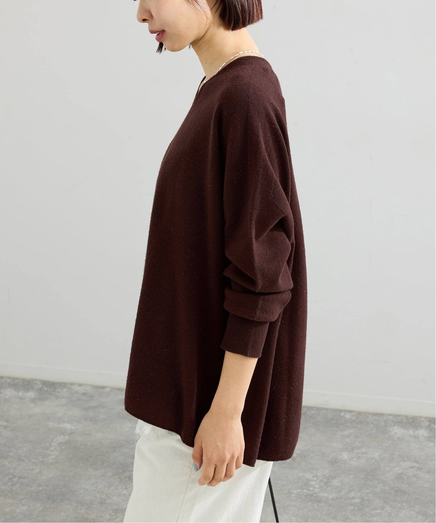 追加3》Fineニュージーウール ニュアンス Vプルオーバー（ニット