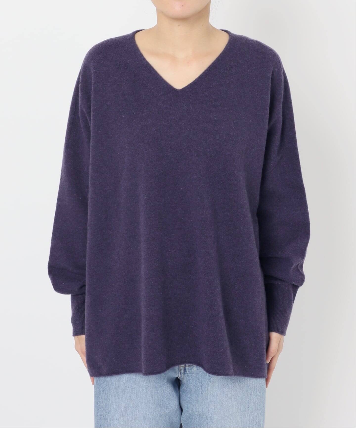 追加3》Fineニュージーウール ニュアンス Vプルオーバー（ニット
