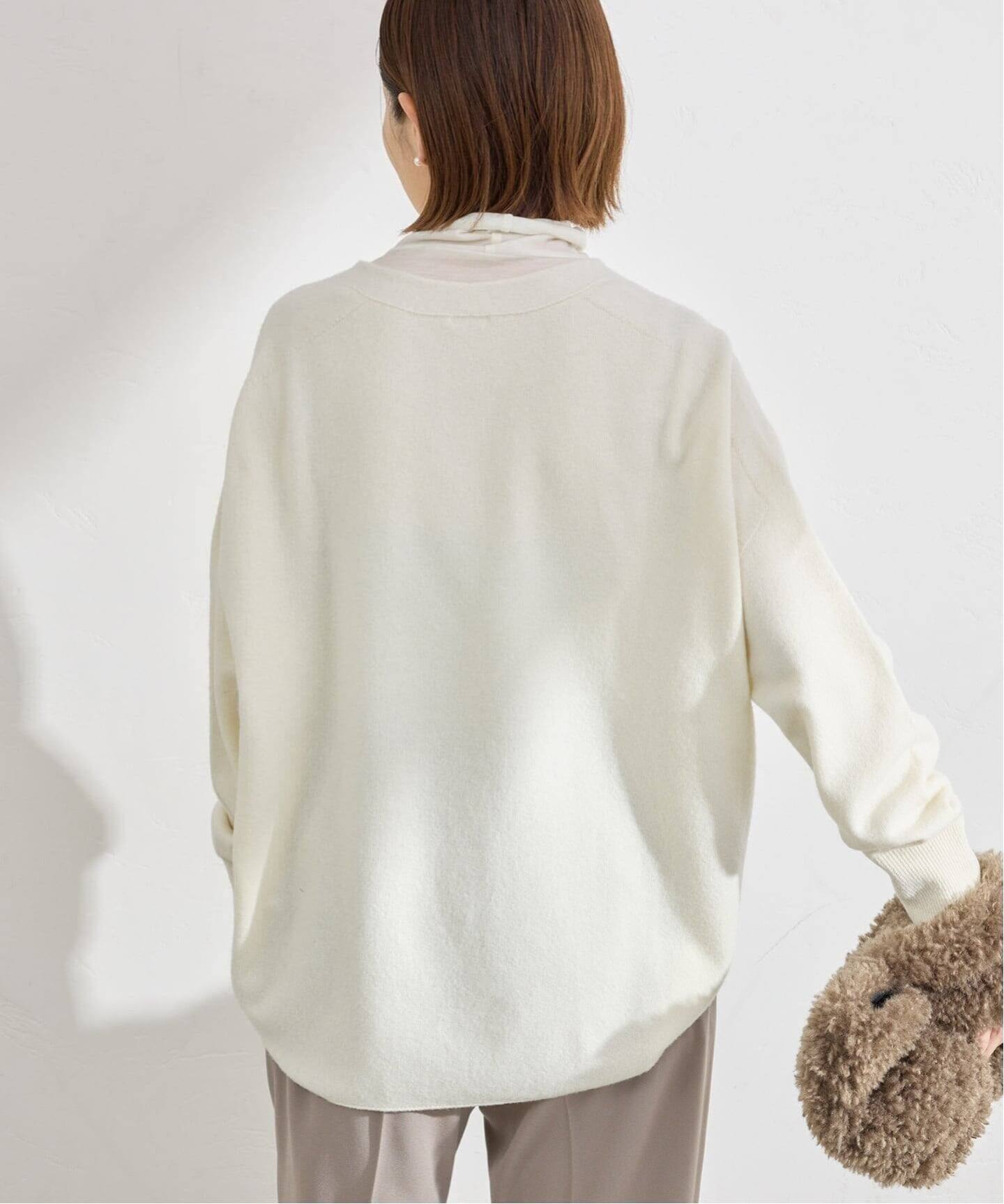 追加5予約》Fineニュージーウール ニュアンス Vプルオーバー（ニット