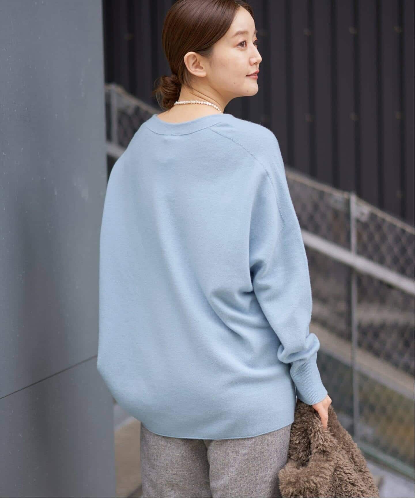 追加5予約》Fineニュージーウール ニュアンス Vプルオーバー（ニット